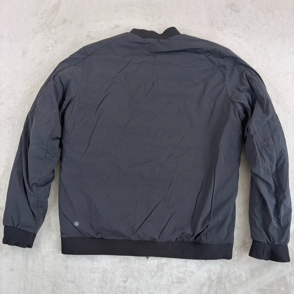 Lululemon Intermission Goose Down 700 Fill Bomber Black Men Large Primaloft $248